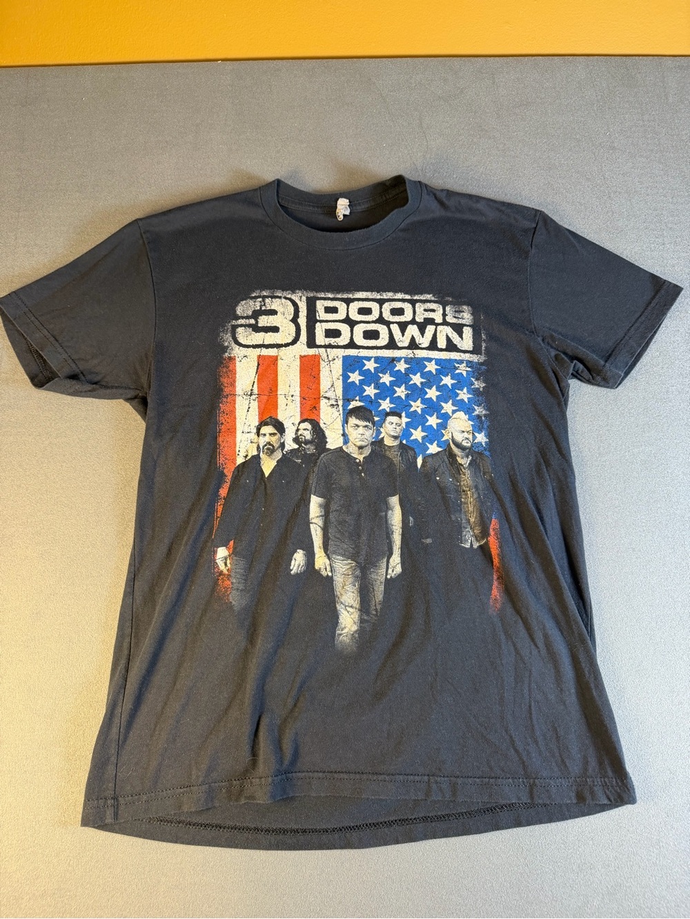 Next Level Apparel Black 3 Doors Down Graphic Tee